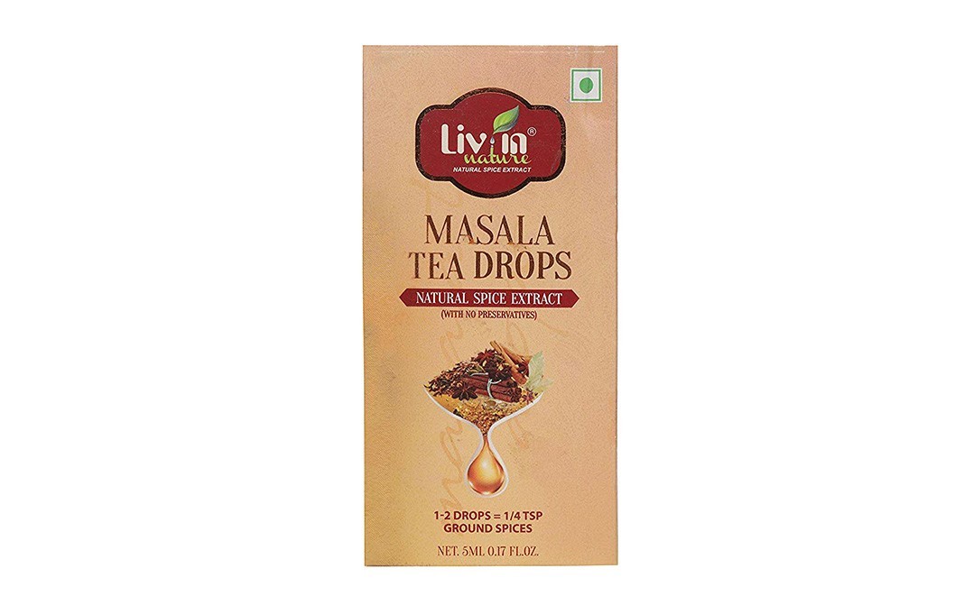 Liv In Nature Masala Tea Drops Natural Spice Extract   Pack  5 millilitre